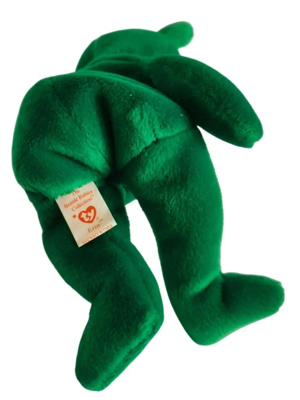 Ty Beanie Baby Erin The Irish Bear Plush MWMT Shamrock Green 1997 Collectible